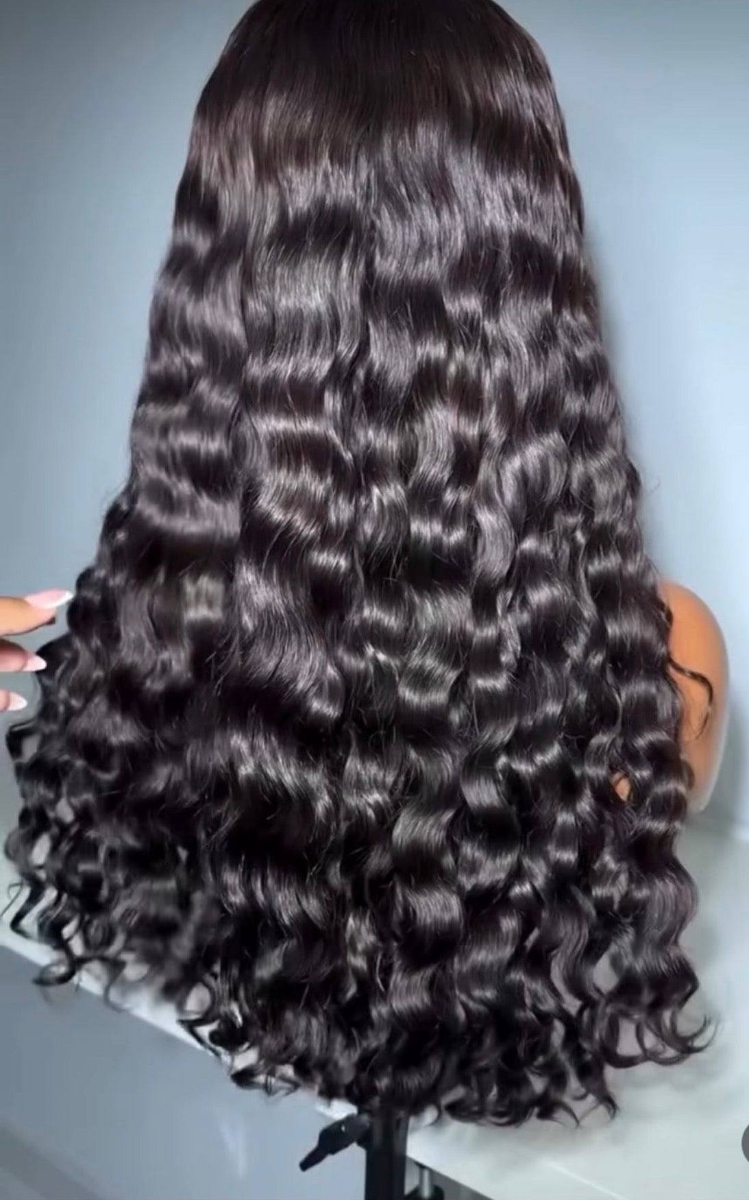 Deep wavy wig